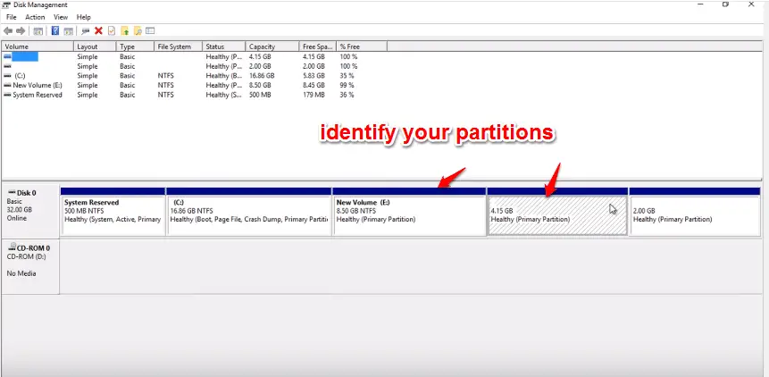 how to remove unallocated partition in windows 10