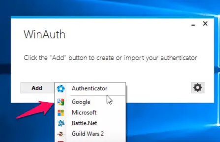 Google Authenticator on a Windows 10 PC