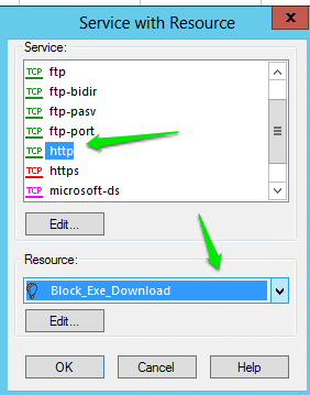 Block Exe and other file format download in Checkpoint Firewall