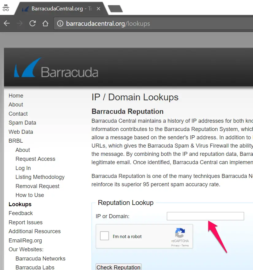 How to check the reputation of an IP address