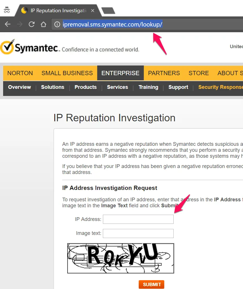 How to check the reputation of an IP address