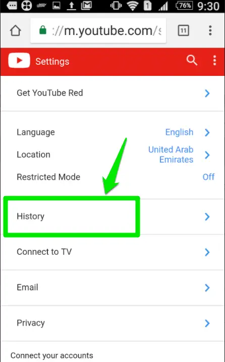 How to Delete YouTube History in Android