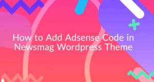 How to Add Adsense Code in WordPress Newsmag Theme