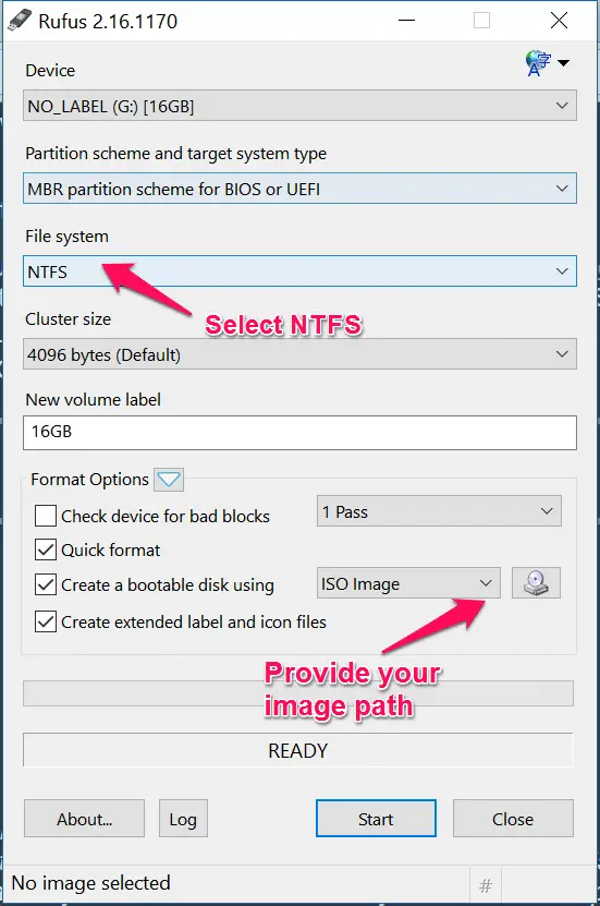 creating a bootable usb drive