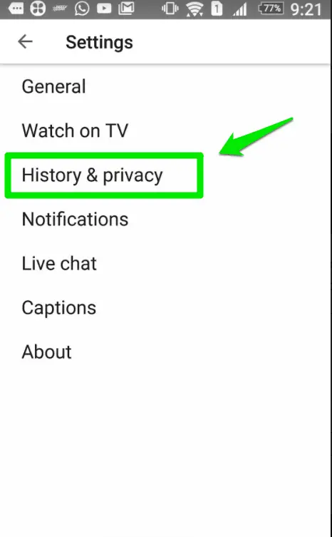 How to Delete YouTube History in Android