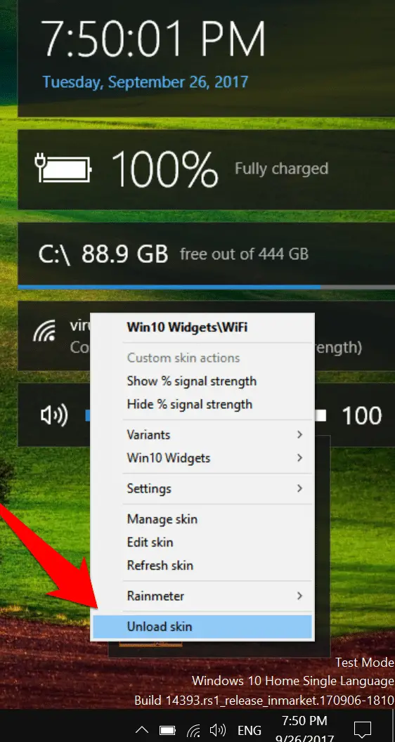 battery widget for windows 10