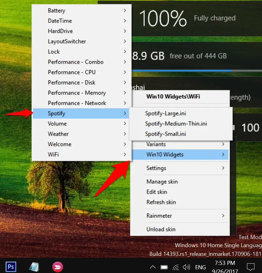 windows 10 desktopwidgets