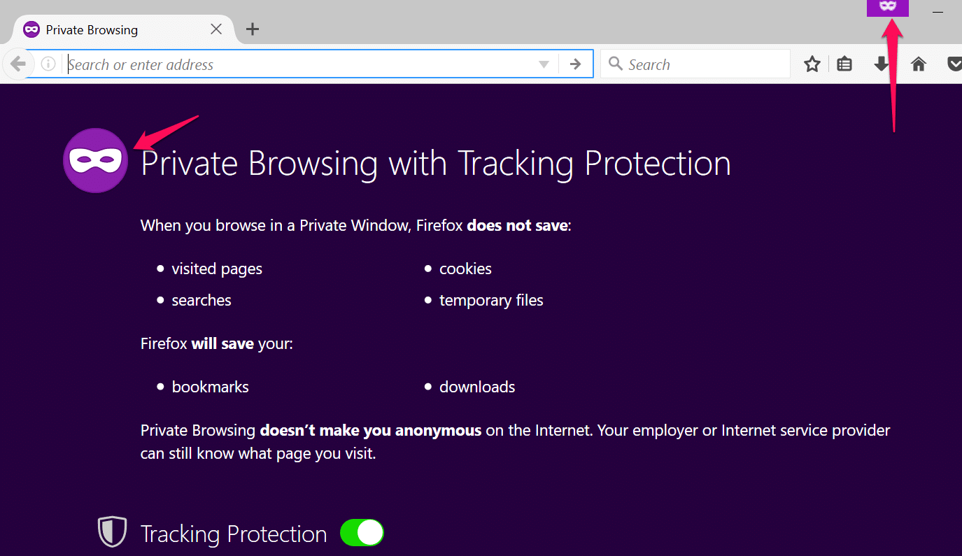 How to enable private browser in any Browser