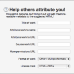 How to get a creative commons license