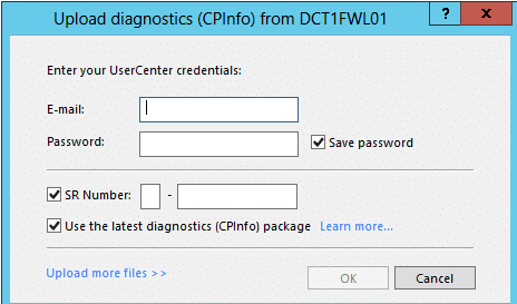 How to upload cpinfo file to checkpoint server