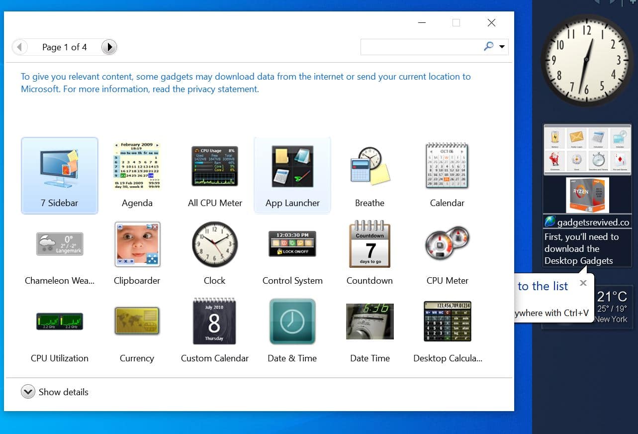 How To Add Widgets To Windows 10/11 Desktop