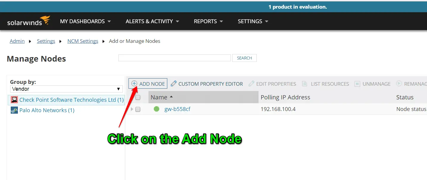 Backup Palo Alto and Checkpoint Configuration with SolarWinds NCM