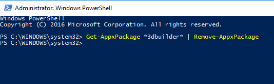 How to remove windows 10 apps using PowerShell