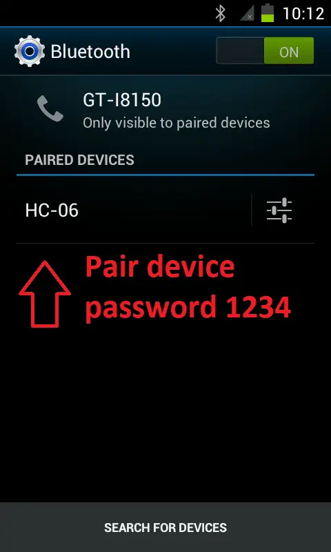 Home Automation via Bluetooth with Android app