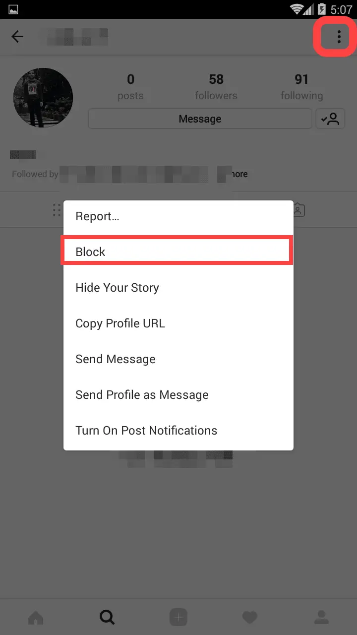 Block Someone on Instagram