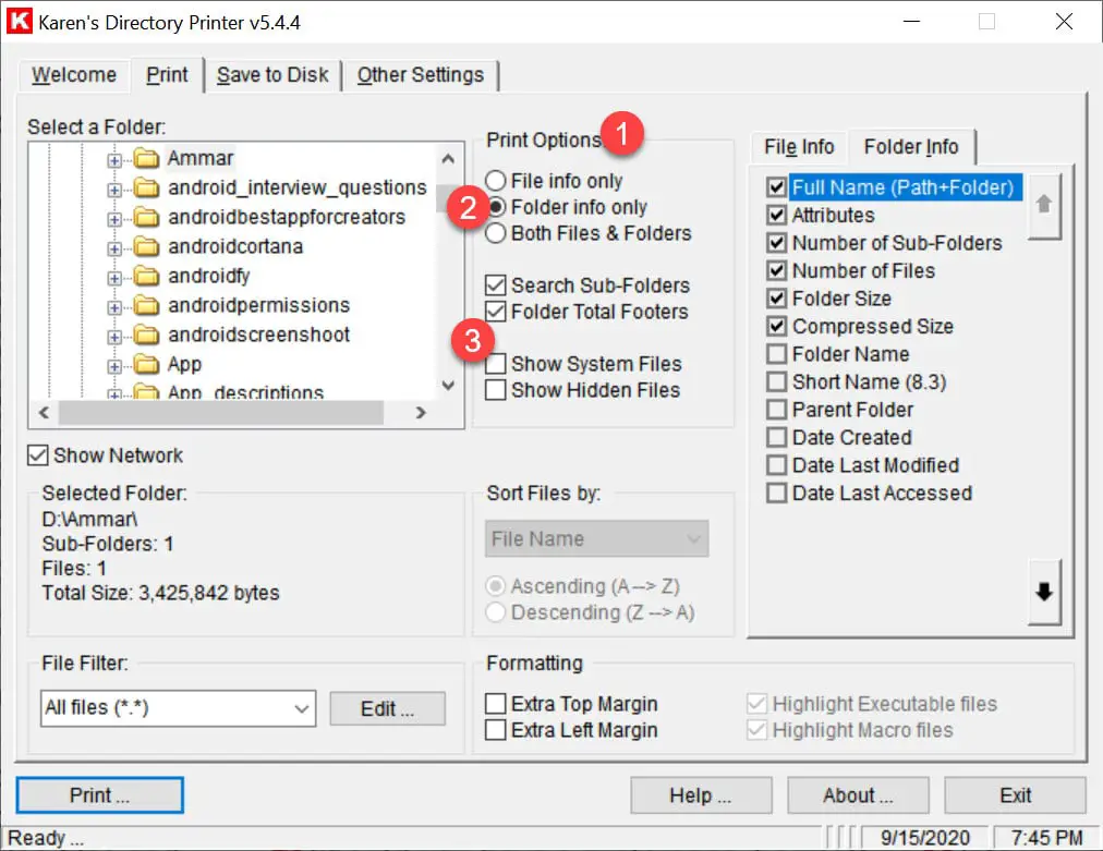 how to filter folders in windows 10