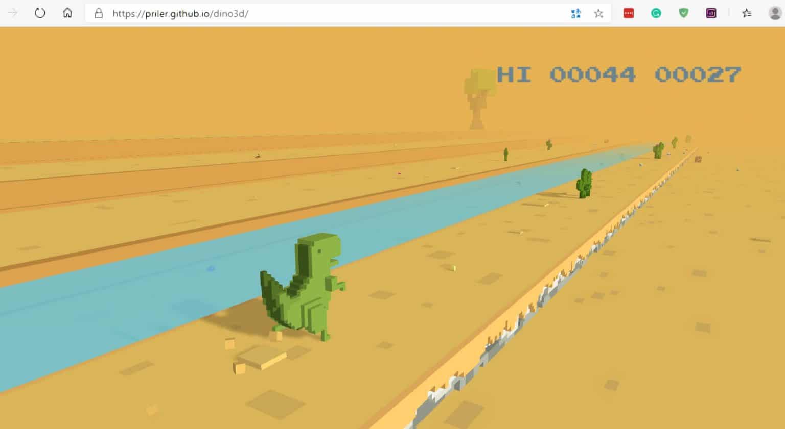How To Play Chrome Dinosaur Game in Full Screen [2025]