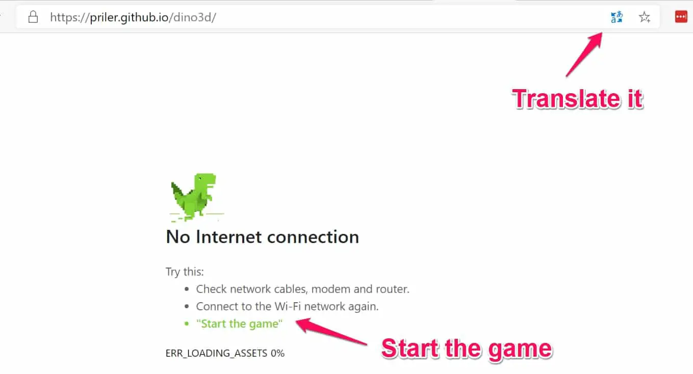 How To Play Chrome Dinosaur Game in Full Screen