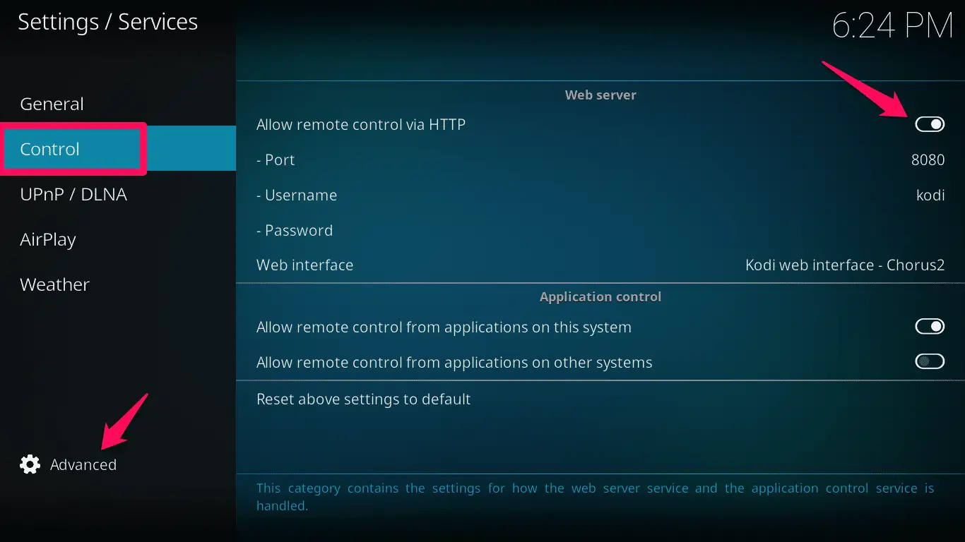 How to control Kodi from a Smartphone
