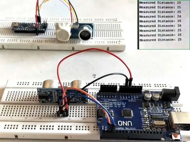 Build Distance Measuring System with Arduino UNO and Ultrasonic sensor HC-Sr04