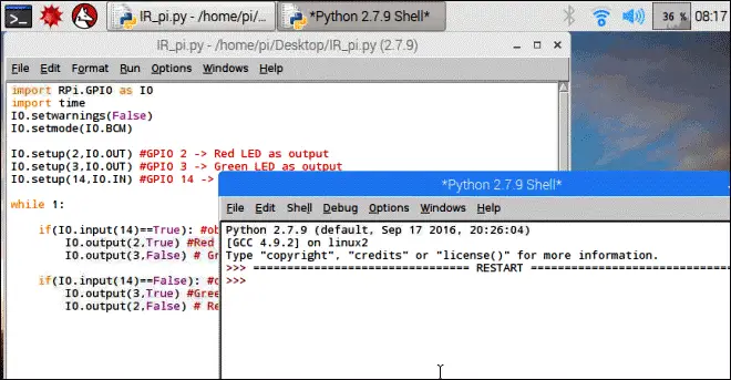 Raspberry Pi IR Distance Sensor