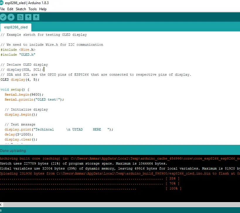 How to Drive OLED with ESP8266 NODE MCU