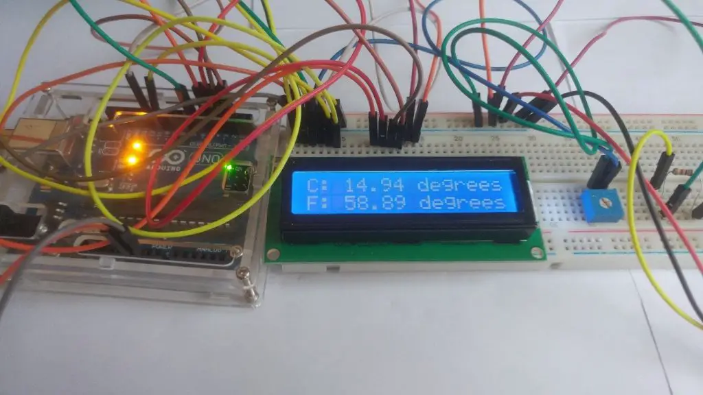 Build DIY Thermometer Monitor with Arduino UNO DS18B20 waterproof Temperature sensor