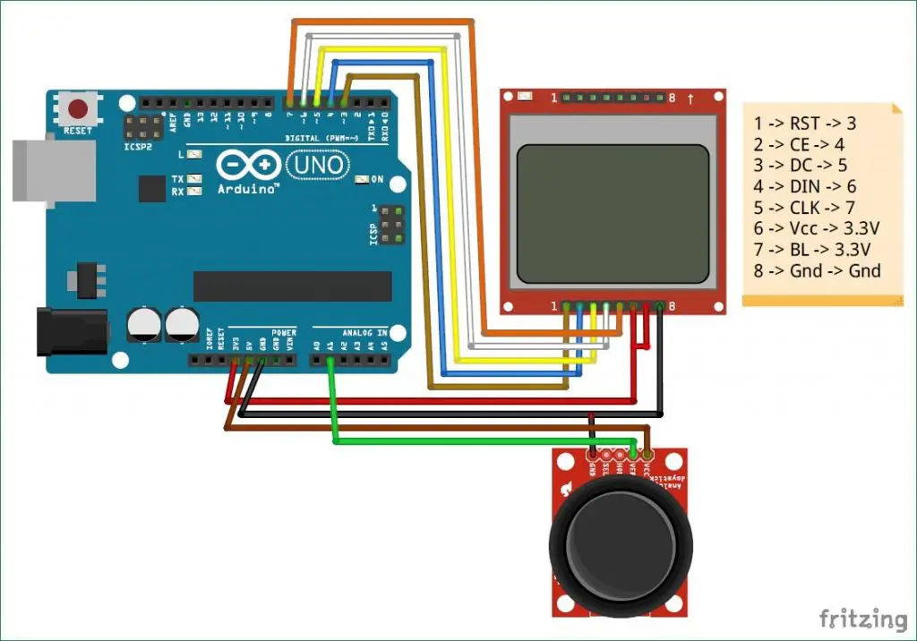 How to Build Race Game with Arduino and Nokia LCD module