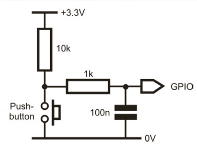 How to connect a switch and an LED to the Raspberry Pi