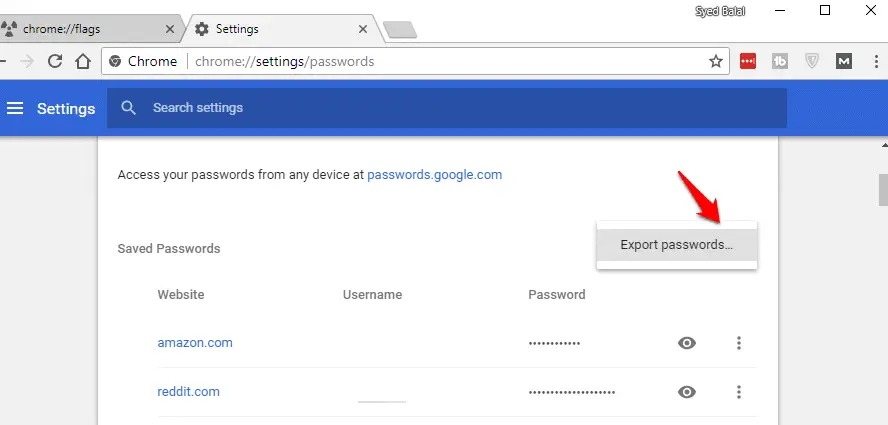 How to Download Your Passwords in Google Chrome