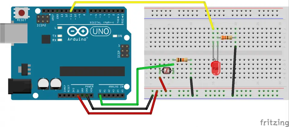 How to Build a Project Using LDR sensors and Arduino UNO