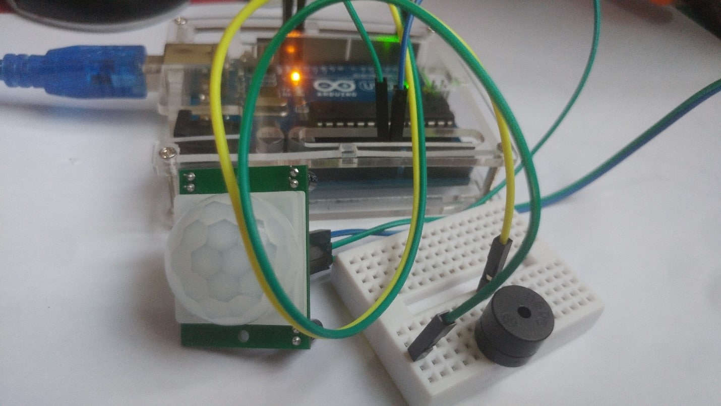 How to Drive PIR Motion sensor With Arduino UNO and Buzzer