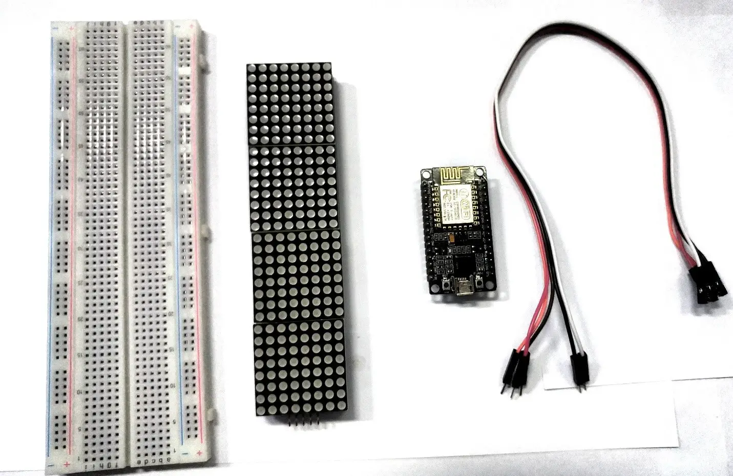 Build Display message system with WI-FI micro controller