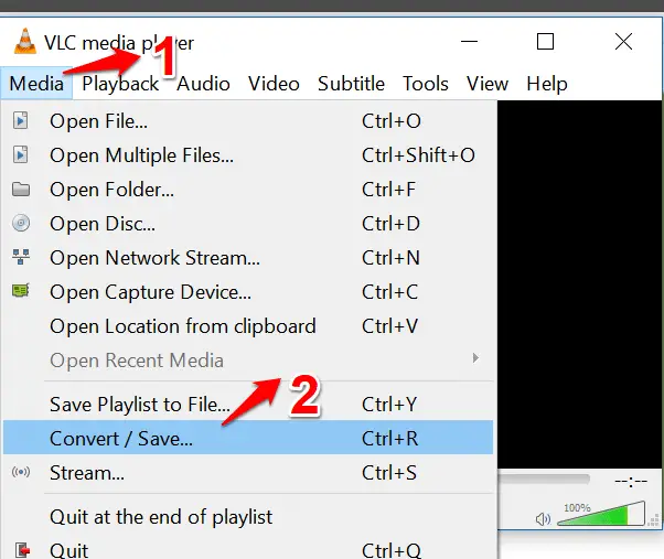 vlc media player record clip not working