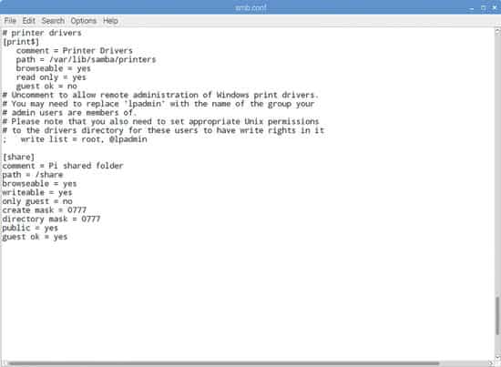 raspberry pi sabma file server