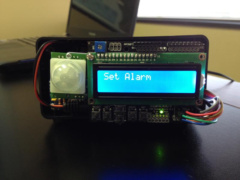 Build Alarm Clock, Motion Detector with Arduino LCD Shield