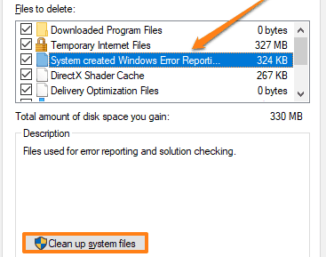 System queued Windows Error Reporting