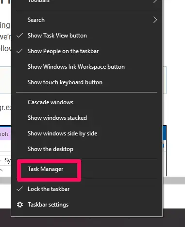 Task Manager Shortcut