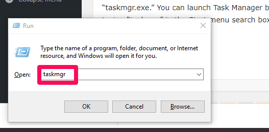 Task Manager Shortcut