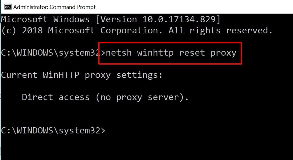 How to Reset WinHTTP Proxy Server Settings in Windows 10/11
