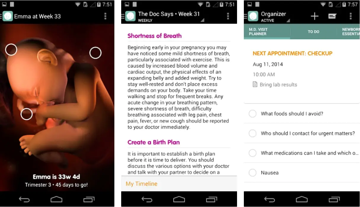 15 Of The Best Apps For Pregnancy and Baby Tracker App