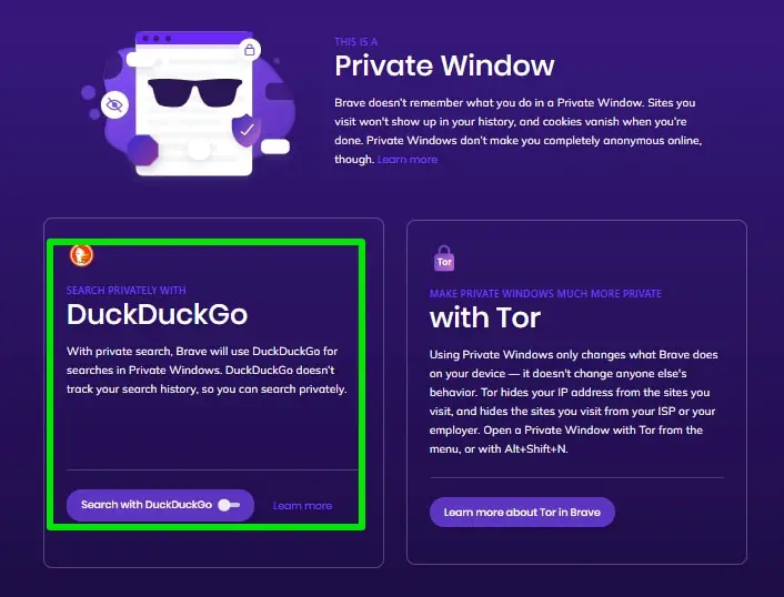 brave web browser vs duckduckgo