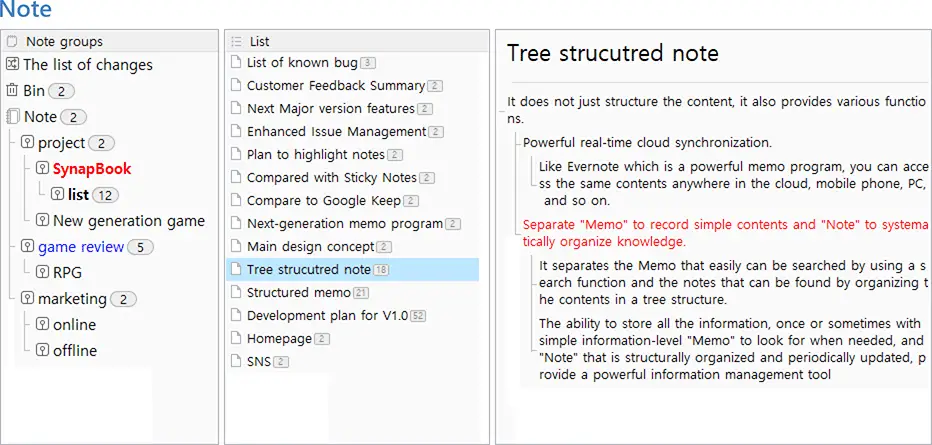 evernote onenote google keep anydo wunderlist