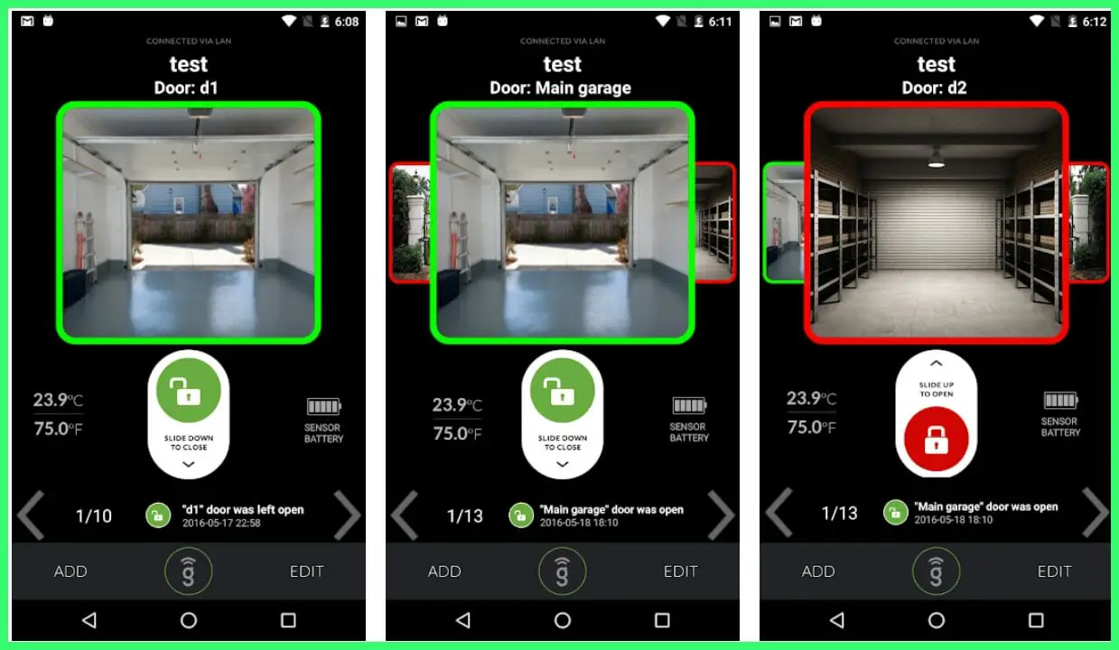 New Garage Door Remote App For Android for Simple Design