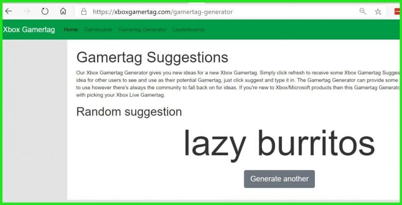 gamertag generator