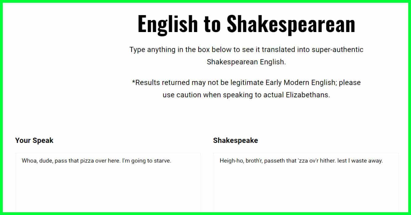 Best Shakespeare Translator