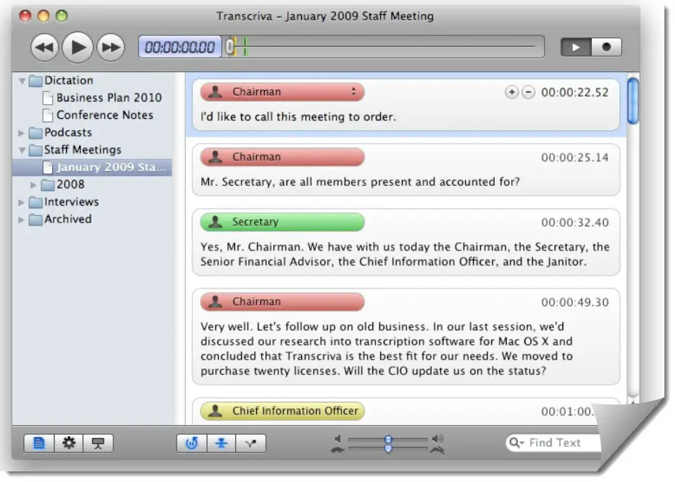 transcribe software mac free