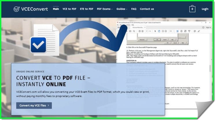 vce convert to pdf