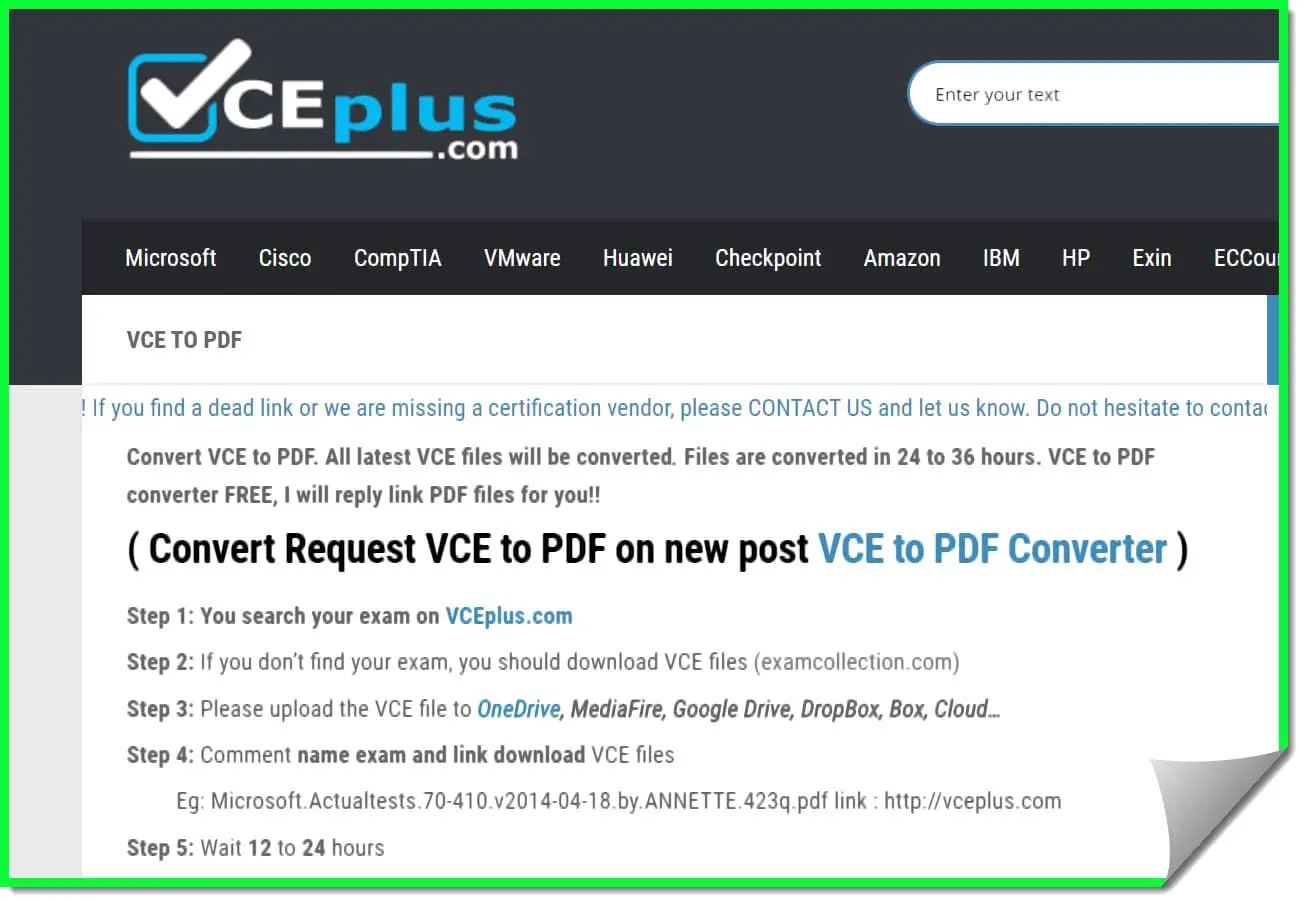 Convert VCE To PDF