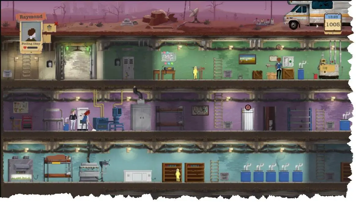 fallout shelter game can you move rooms